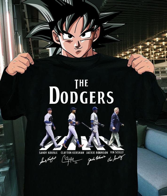 The Doggers Signature Sandy Koufax Clayton Kershaw Jackie Robinson Vin Scully t-shirt shirt