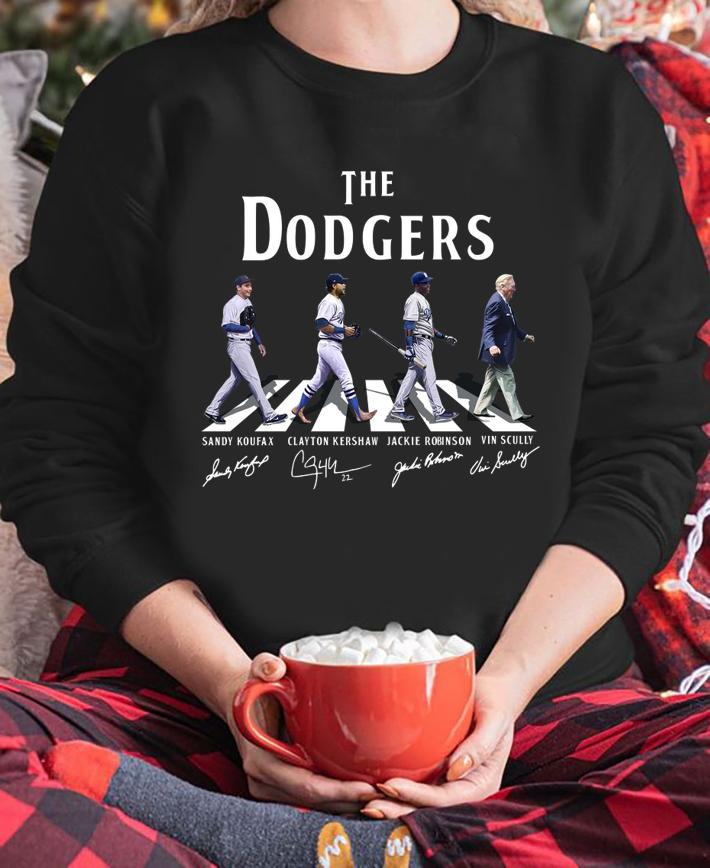 The Doggers Signature Sandy Koufax Clayton Kershaw Jackie Robinson Vin Scully t-shirt sweatshirt