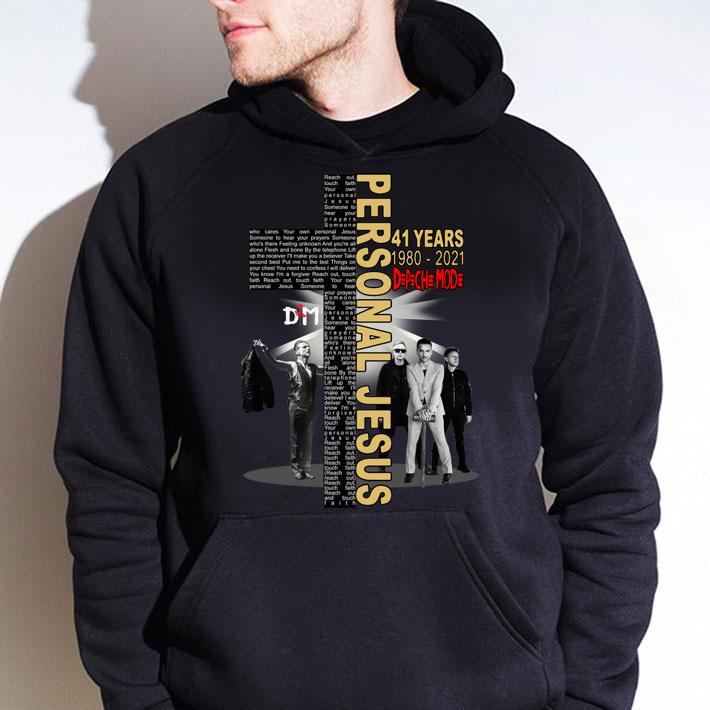 Depeche Mode 41 years 1980-2021 Personal Jesus lyrics t-shirt hoodie
