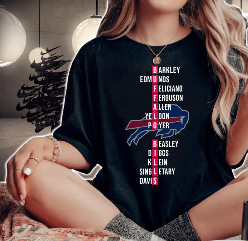 Buffalo Bills Name Players Barkley Edmunds Feliciano Ferguson t-shirt woman shirt