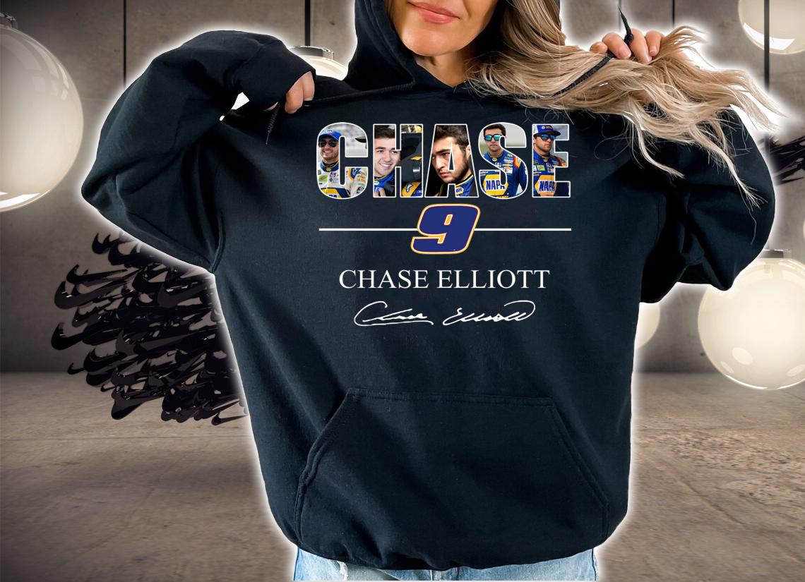 Chase 9 Chase Elliott Champions Victory Signature t-shirt hoodie