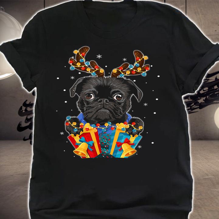 Black Pug Blinker - Nice Dog Christmas Lover Gift sweater t-shirt shirt