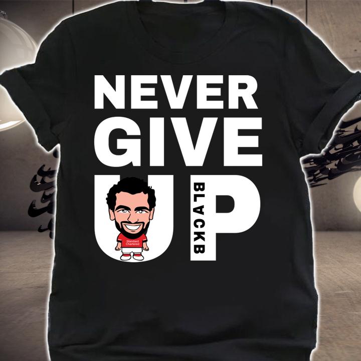 Mohamed Salah Face Never Give t-shirt shirt