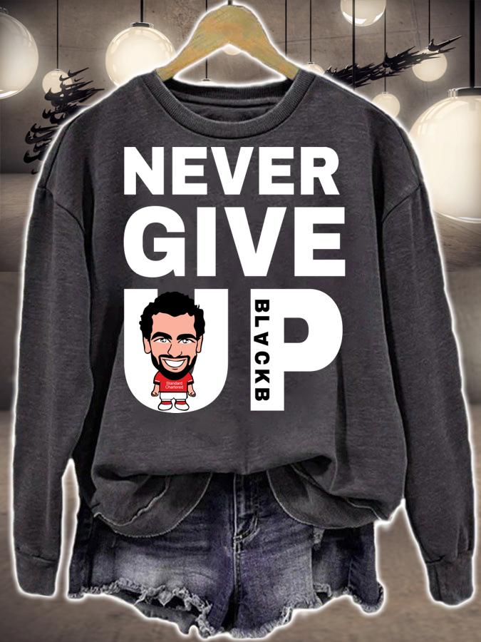 Mohamed Salah Face Never Give t-shirt sweatshirt