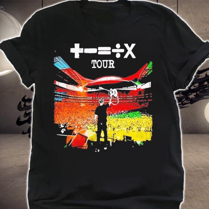 Ed Sheeran Stadium Poster Black Australian Tour t-shirt shirt