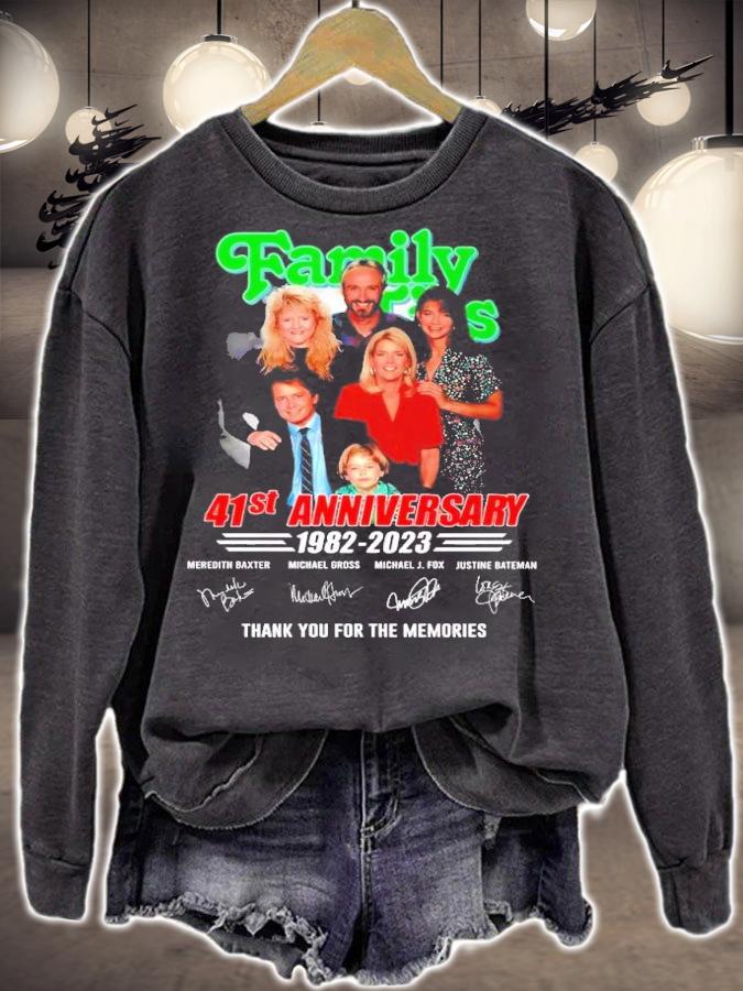 Family Ties 41st anniversary 1982 2023 thank you for the memories t-shirt sweatshirt