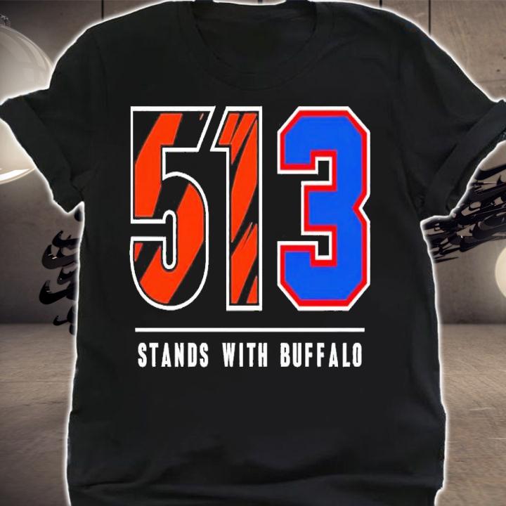 513 stands with Buffalo shirt t-shirt shirt