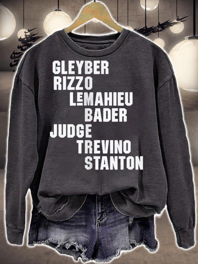 Bombers Names Gleyber Rizzo Lemahieu Bader Judge Shirt t-shirt sweatshirt