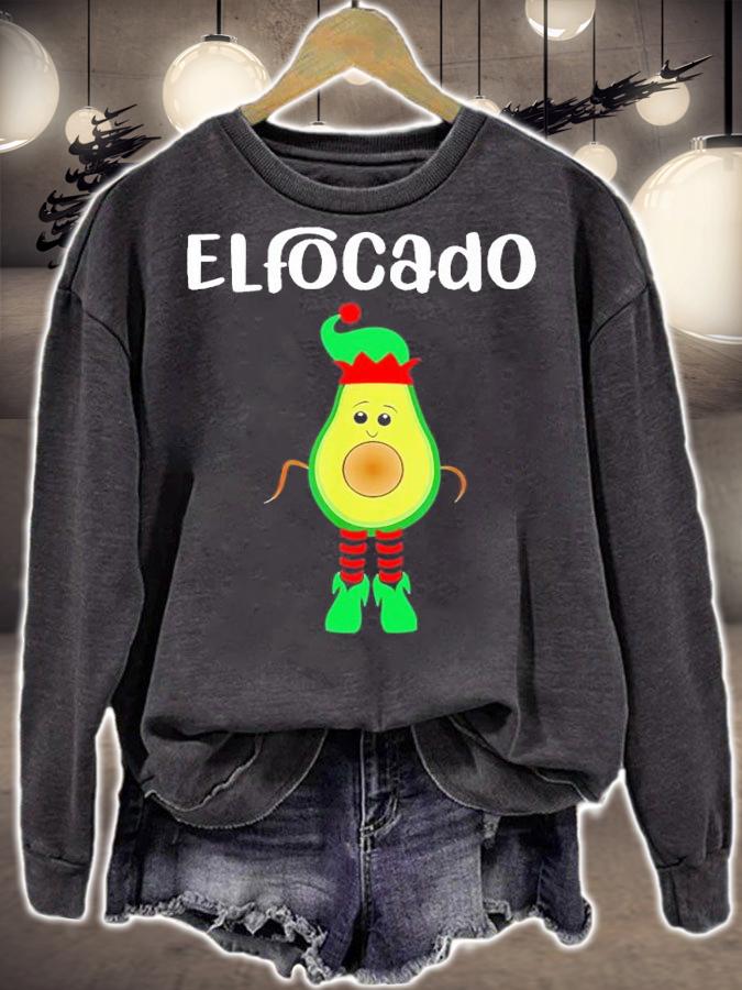 Elfocado An Avocado Dressed As An Elf shirt t-shirt sweatshirt