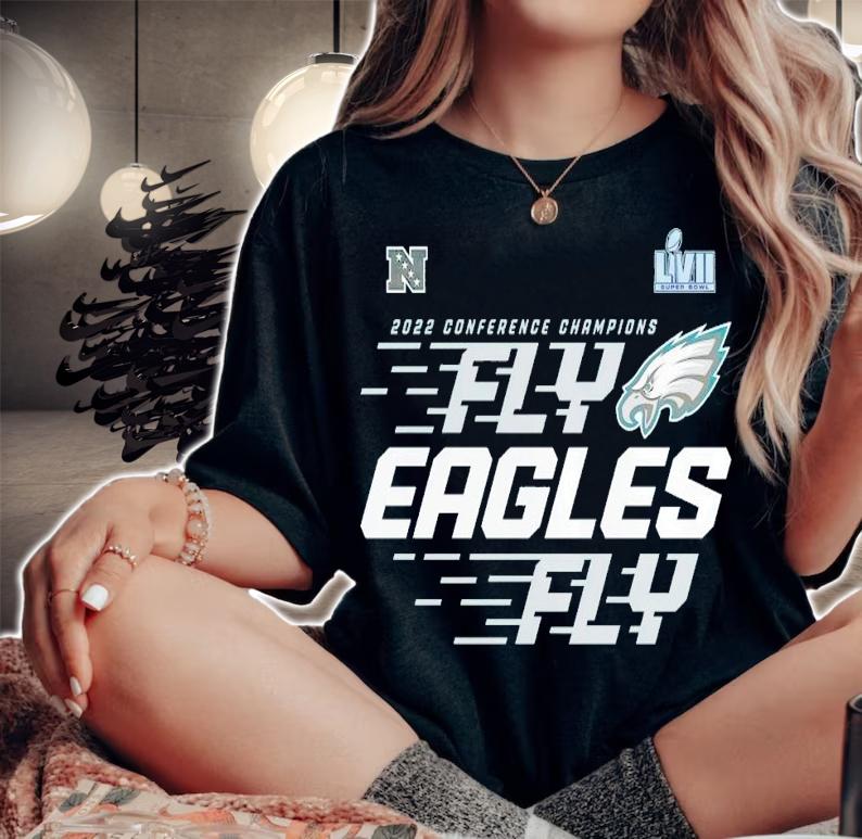 Fly Eagles Fly Philadelphia Eagles 2022 Conference Champions shirt t-shirt woman shirt