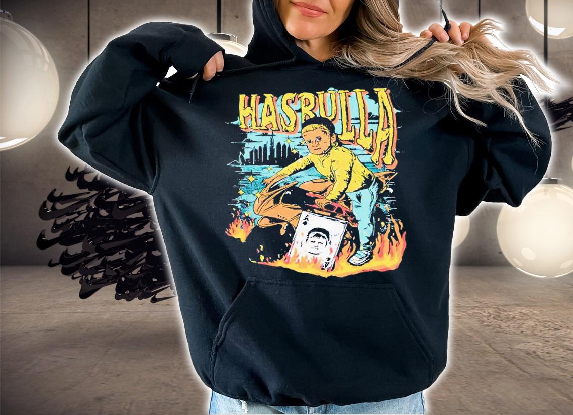 Hasbulla Motorbike Fire shirt t-shirt hoodie