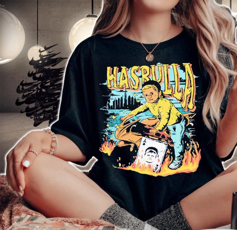 Hasbulla Motorbike Fire shirt t-shirt woman shirt