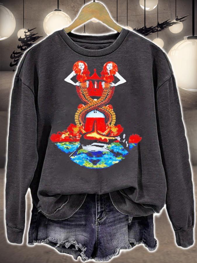 Mermaid-Embroidered Cotton-Jersey shirt t-shirt sweatshirt