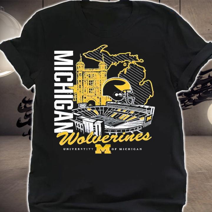 Michigan Wolverine University of Michigan shirt t-shirt shirt