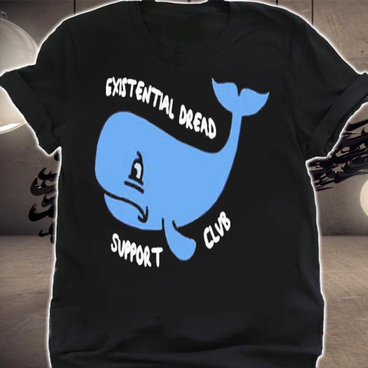 Charcoal Grey Existential Dread Support Club T-Shirt t-shirt shirt