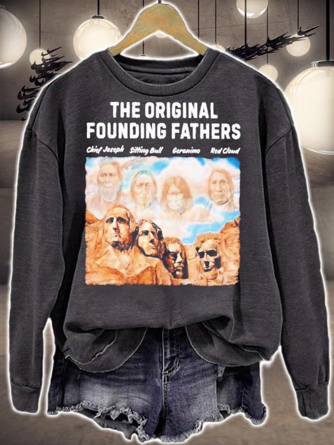 Native American The Original Founding Fathers Chiefs Joseph Sitting Bull Geronimo Red Cloud shirt t-shirt sweatshirt