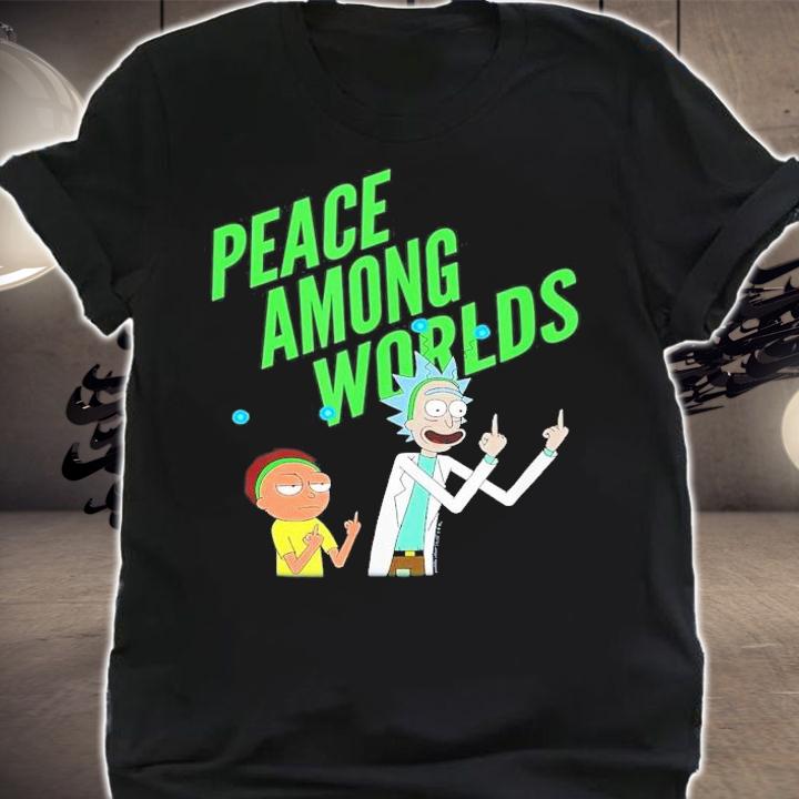 Rick And Morty Peace Among Worlds Portal Funny T-Shirt t-shirt