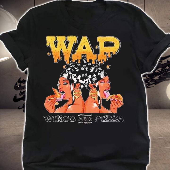 Cardi B Cardi B Wap Wings And Pizza Shirt t-shirt