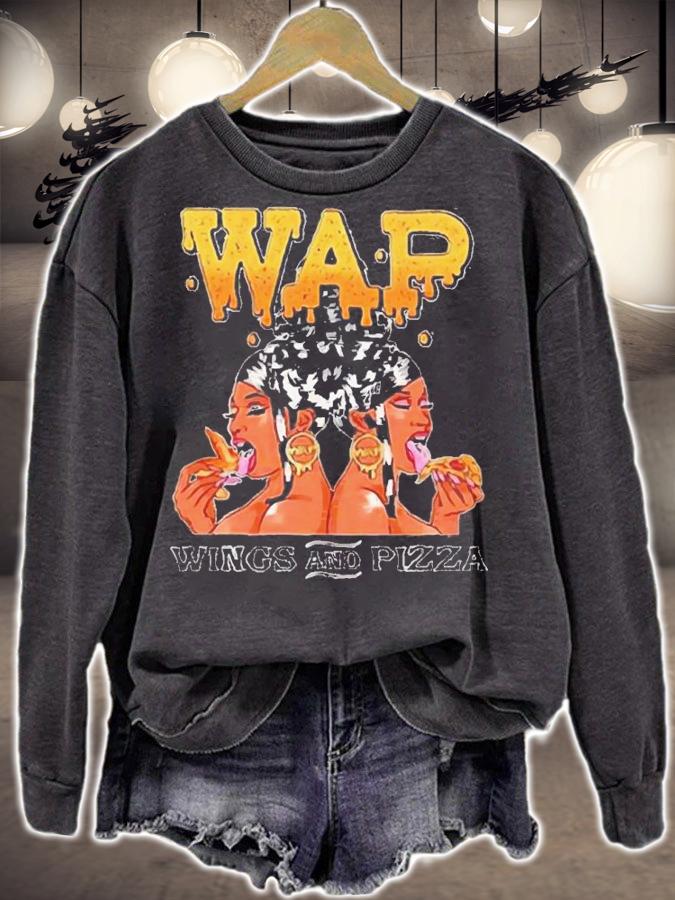Cardi B Cardi B Wap Wings And Pizza Shirt t-shirt