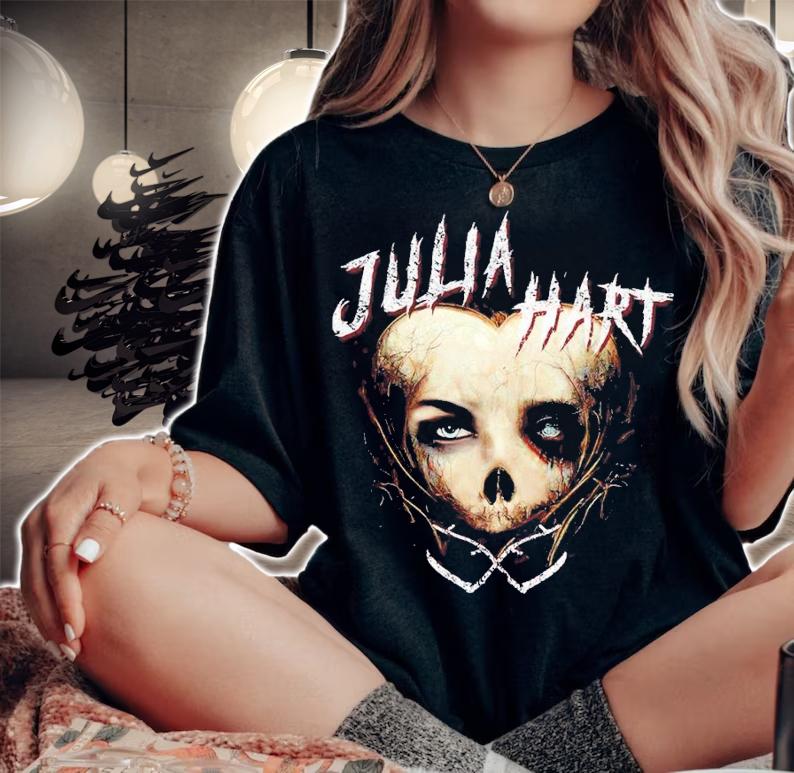 Julia Hart Blackheart shirt t-shirt woman shirt