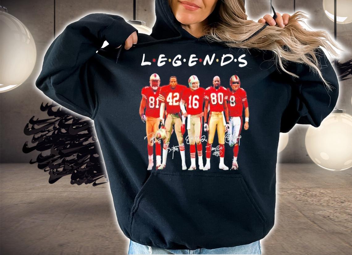 San Francisco 49ers Legends signatures shirt t-shirt