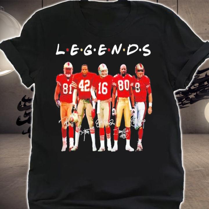 San Francisco 49ers Legends signatures shirt t-shirt