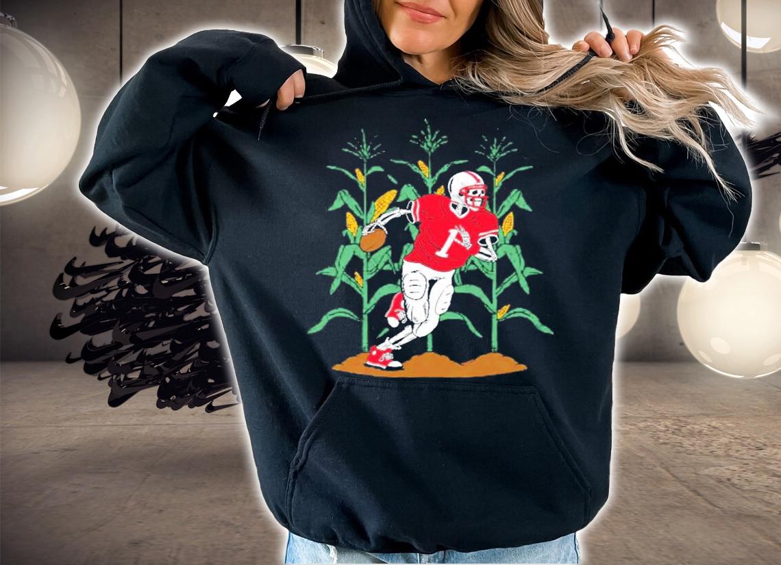 Skeleton Corn Football Shirt t-shirt