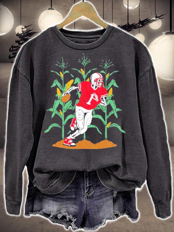 Skeleton Corn Football Shirt t-shirt