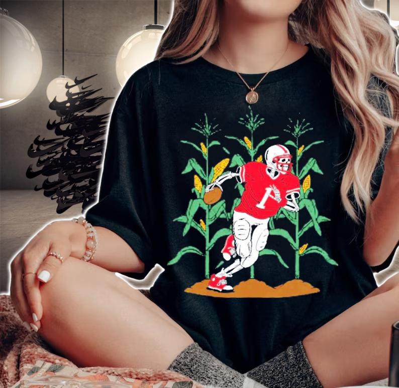 Skeleton Corn Football Shirt t-shirt