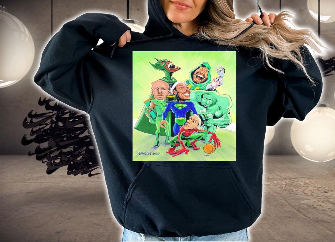 Superhero Cartoon Boston Celtics Halloween Shirt t-shirt hoodie