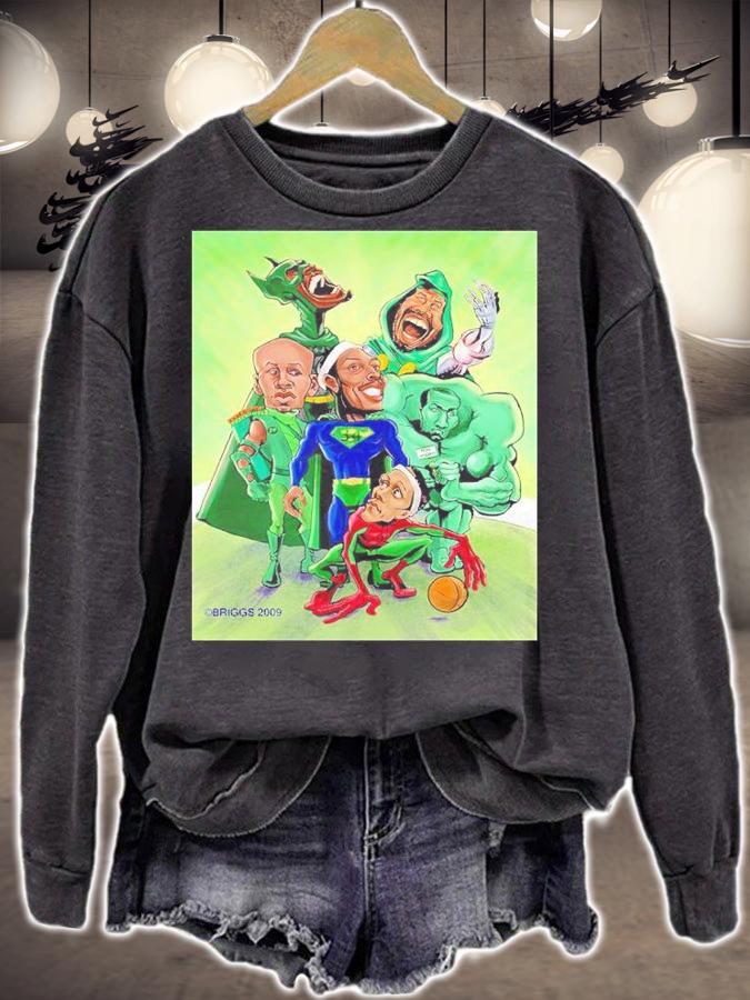 Superhero Cartoon Boston Celtics Halloween Shirt t-shirt sweatshirt