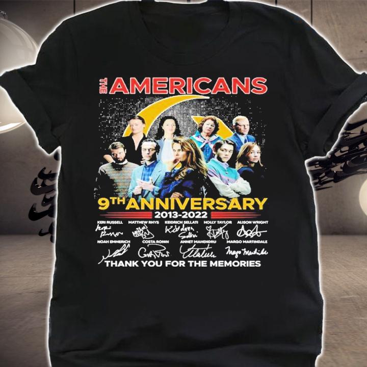 The Americans 9th anniversary 2013 2022 thank you for the memories shirt t-shirt