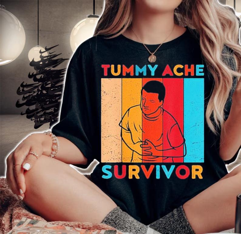 Tummy Ache Survivor Vintage T-Shirt t-shirt woman shirt