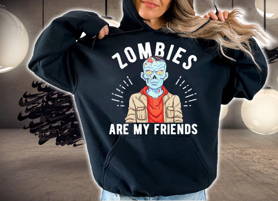 Zombies Are My Friends Monster Halloween Shirt t-shirt