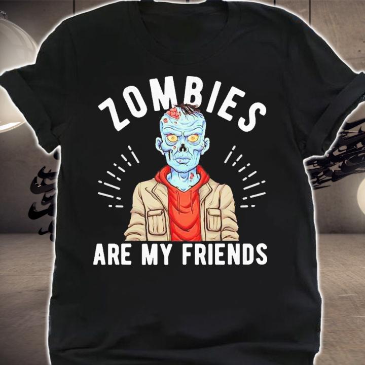 Zombies Are My Friends Monster Halloween Shirt t-shirt