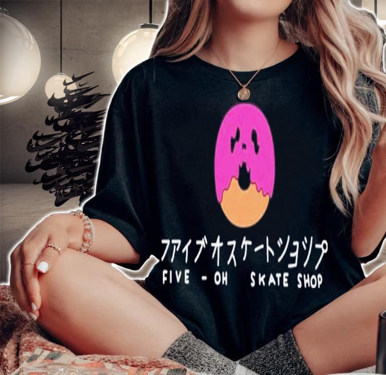 Five-Oh Donut Skate Bunker Branding Donut Operator Shirt t-shirt woman shirt