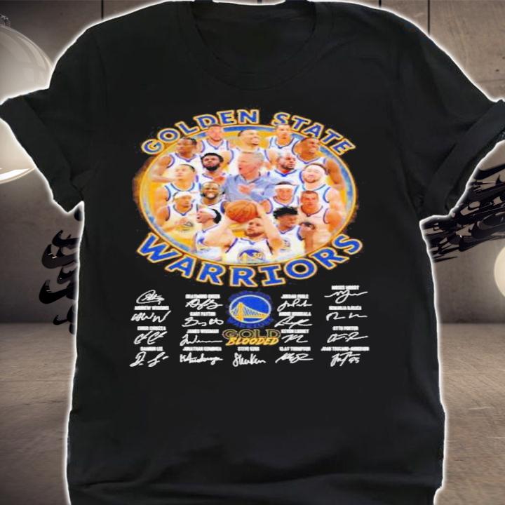 Golden State Warriors Basketball Team Signatures Shirt t-shirt shirt