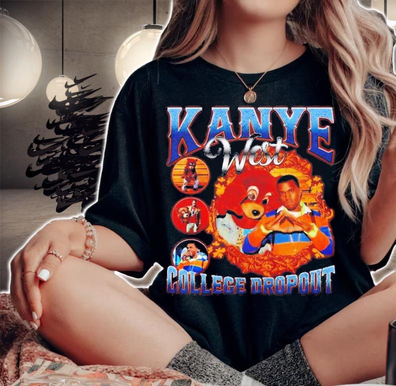 Kanye West Vintage The College Dropout Tour Concert 2022 T-Shirt t-shirt