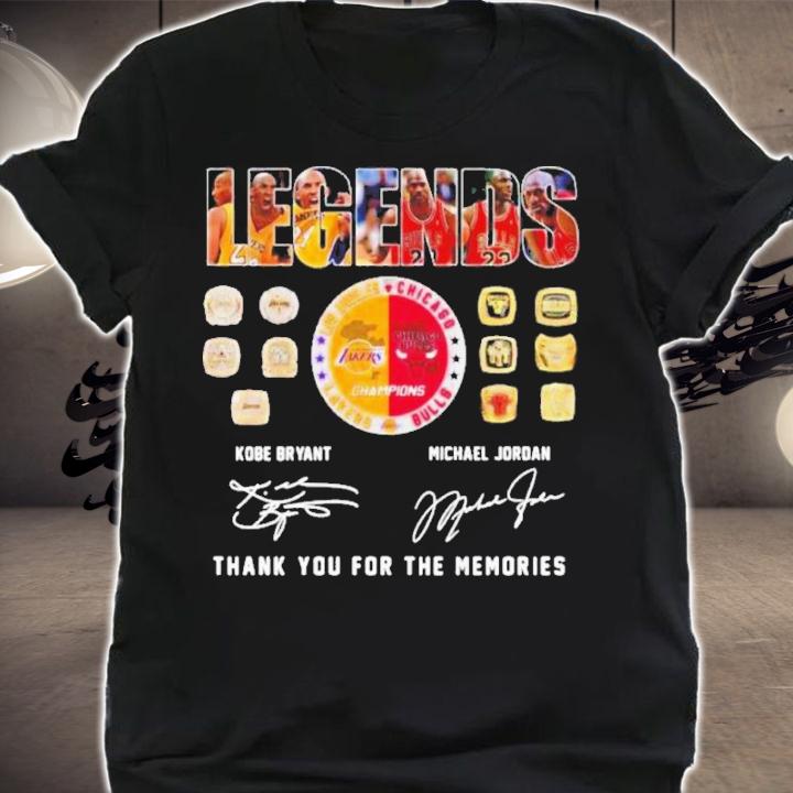 Kobe Bryant Michael Jordan Legends Thank You Signatures 2022 Shirt t-shirt shirt