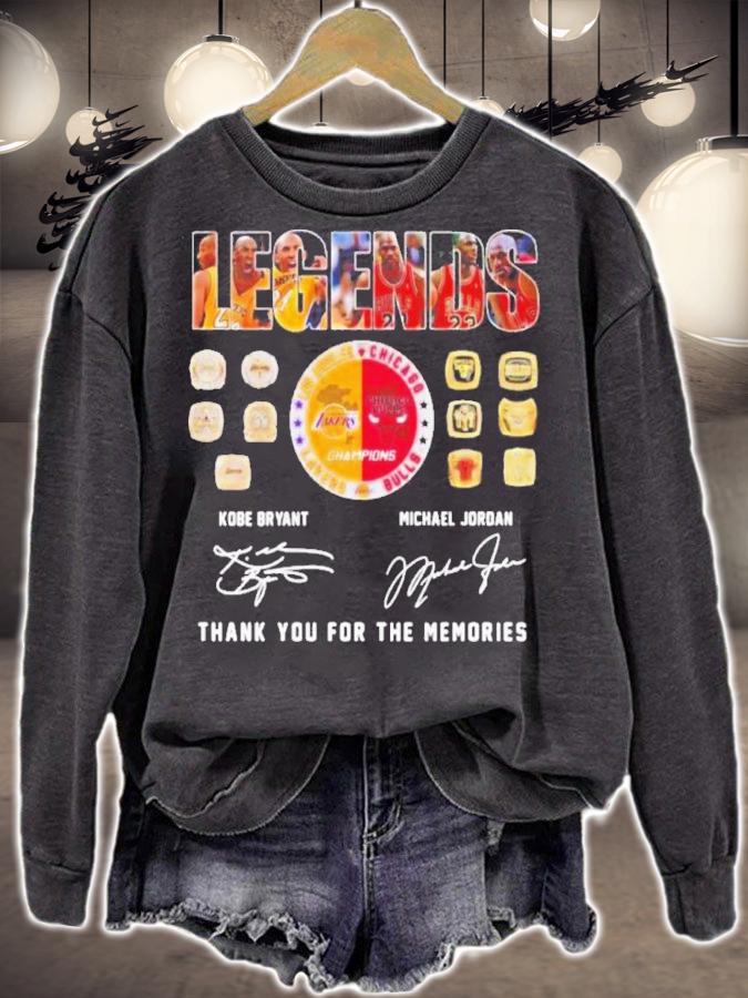 Kobe Bryant Michael Jordan Legends Thank You Signatures 2022 Shirt t-shirt sweatshirt