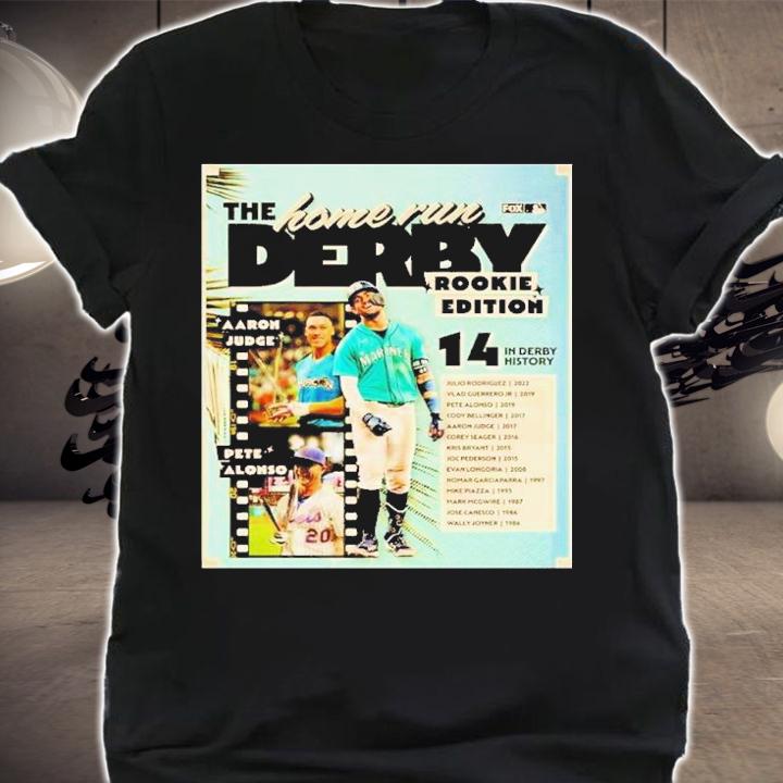 Mariners Rookie Julio Rodriguez The Home Run Derby Rookie Edition 14 In Derby History Shirt t-shirt