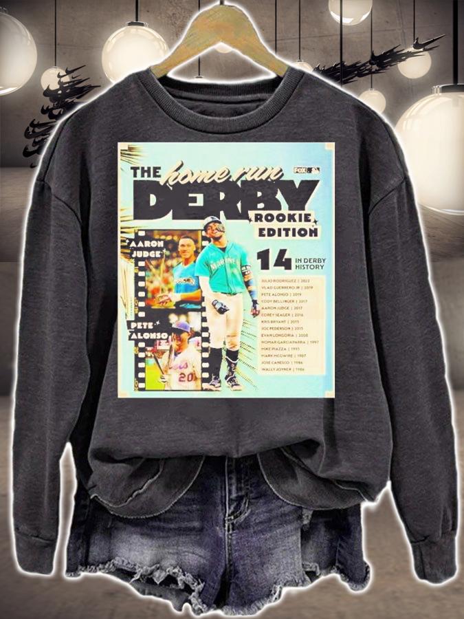 Mariners Rookie Julio Rodriguez The Home Run Derby Rookie Edition 14 In Derby History Shirt t-shirt