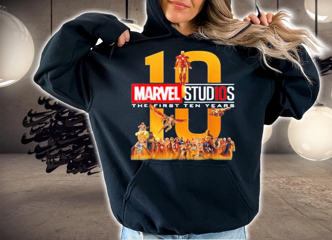 Marvel Studios First Ten Years Full Cast Graphic Shirt t-shirt hoodie