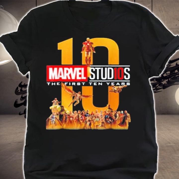 Marvel Studios First Ten Years Full Cast Graphic Shirt t-shirt shirt