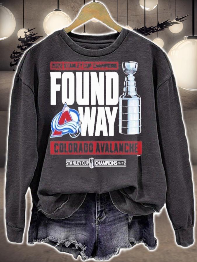 NHL Colorado Avalanche Stanley Cup Found A Way 2022 Shirt t-shirt sweatshirt