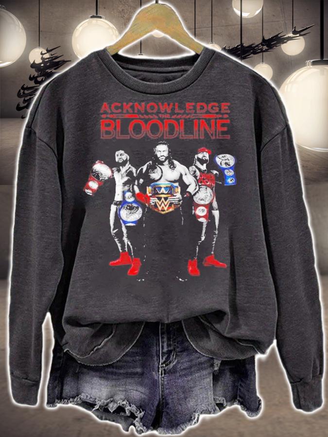Roman Reigns Acknowledge The Bloodline T-Shirt t-shirt