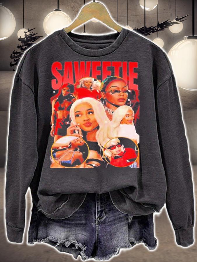 Saweetie Rapper Vintage 90s T-Shirt t-shirt