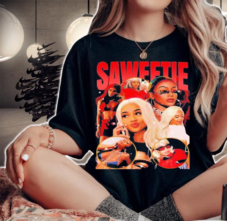 Saweetie Rapper Vintage 90s T-Shirt t-shirt