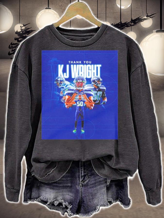 Seattle Seahawks Thank You KJ Wright 50 Forever Shirt t-shirt