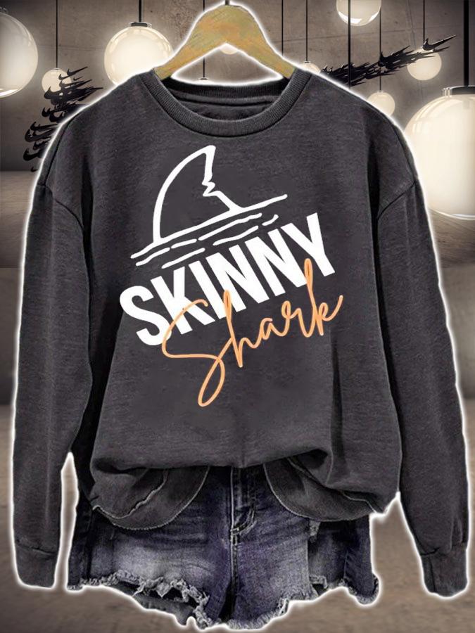 Skinny Shark Tank White Shark Skinny Shark Tank shirt t-shirt